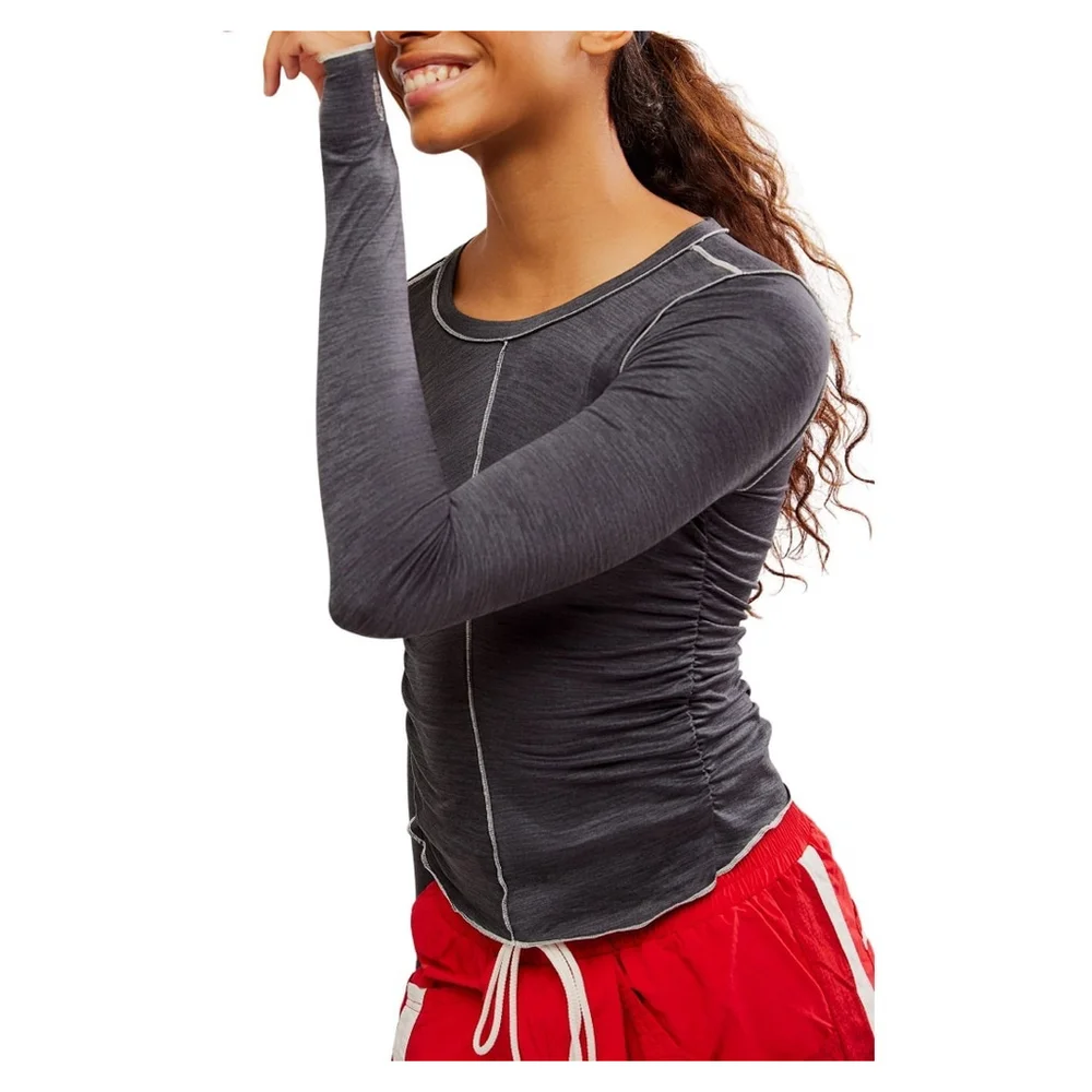 Free People Movement Right on the Run Long Sleeve Layer - Picture 6 of 6